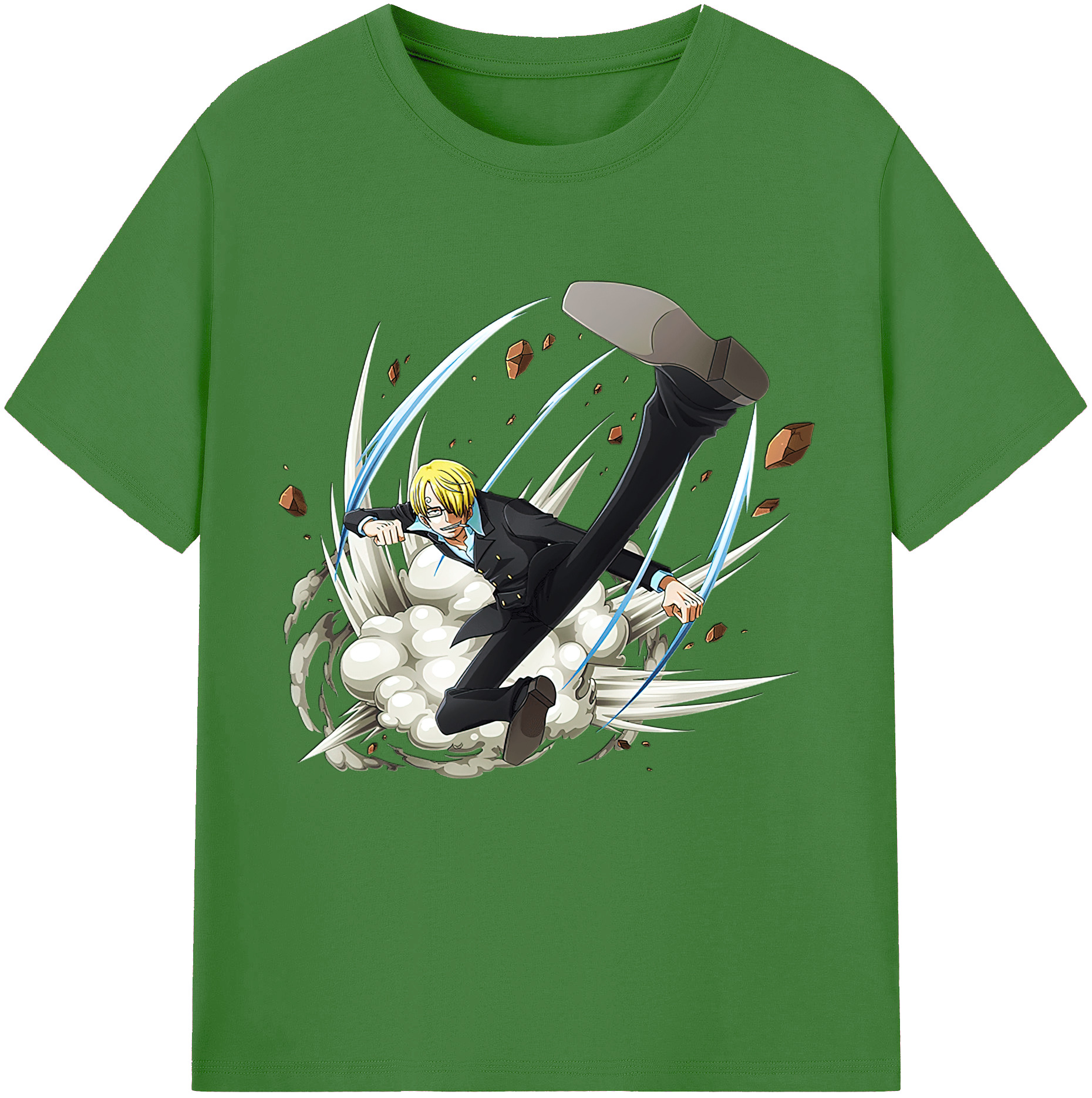 （画像用） ワンピース サンジ ONE PIECE Sanji レディースカジュアルプリントTシャツ（綿100％）